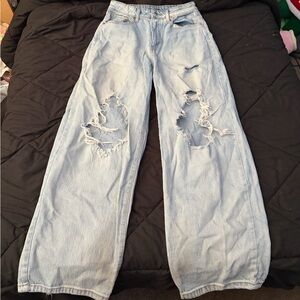 Wild Fable High Waisted Baggy Ripped Jeans